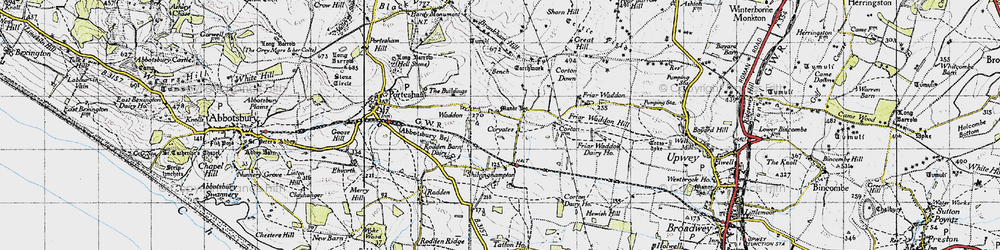 Old map of Bench in 1946