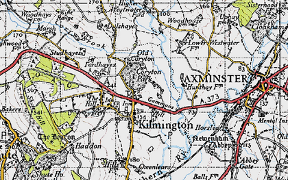 Old map of Coryton in 1946