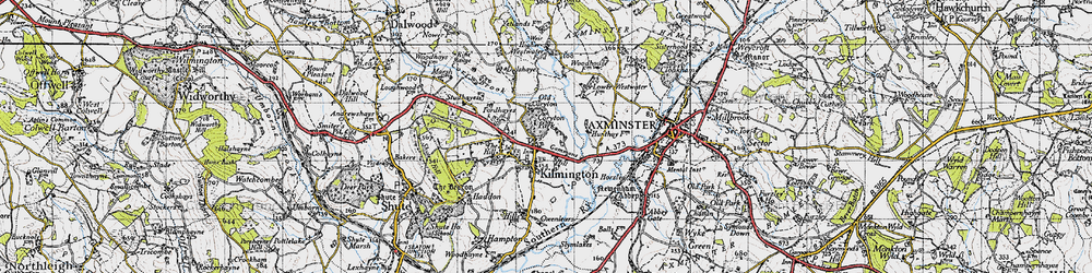 Old map of Coryton in 1946