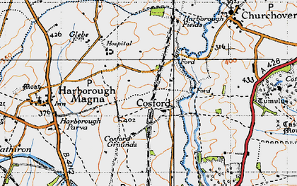 Old map of Lower Lodge Fm in 1946