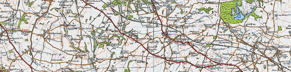 Old map of Cosford in 1946