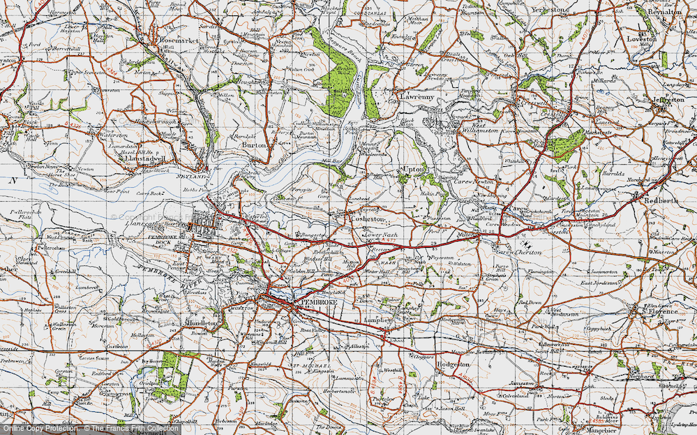 Old Map of Cosheston, 1946 in 1946