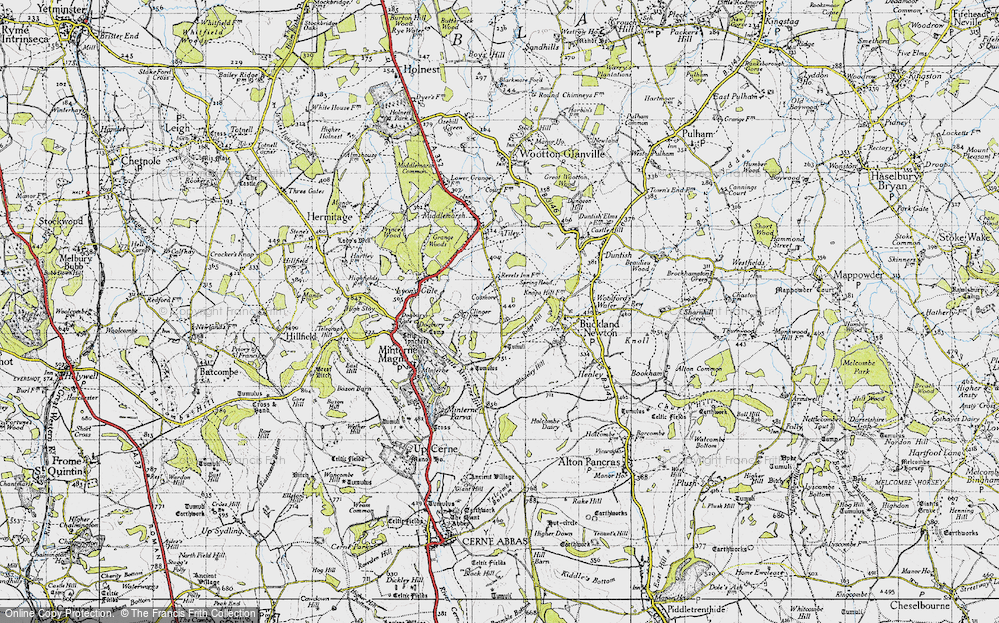 Old Map of Cosmore, 1945 in 1945