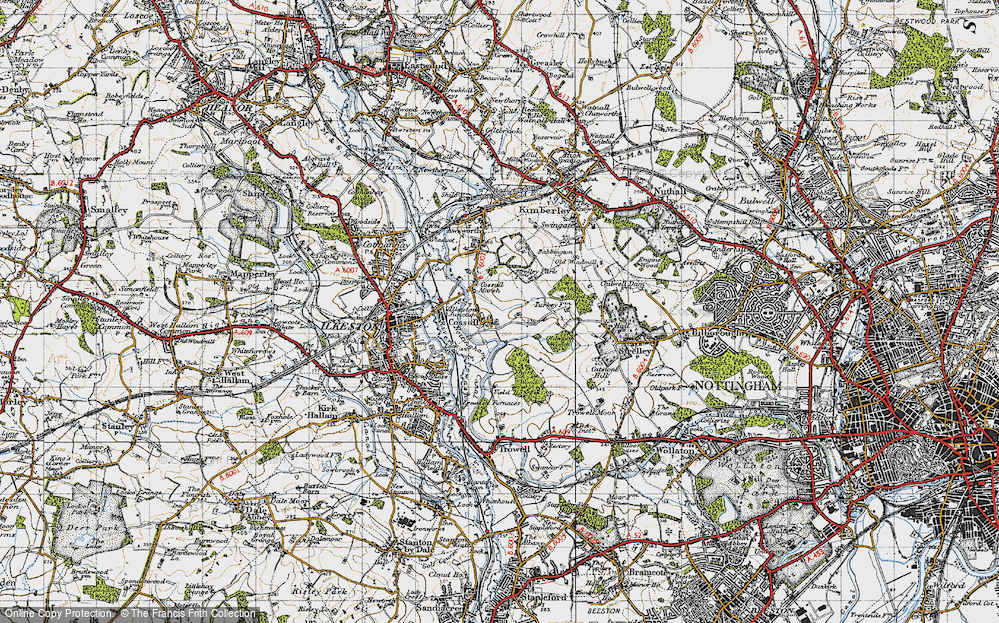 Old Map of Cossall, 1946 in 1946