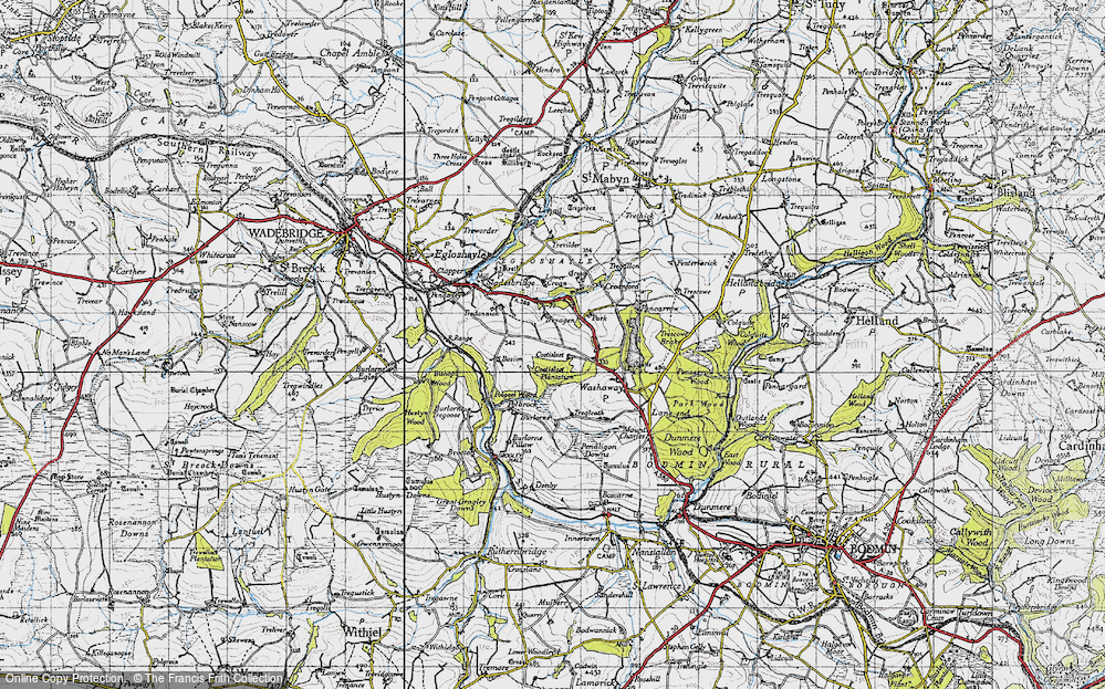 Old Map of Costislost, 1946 in 1946