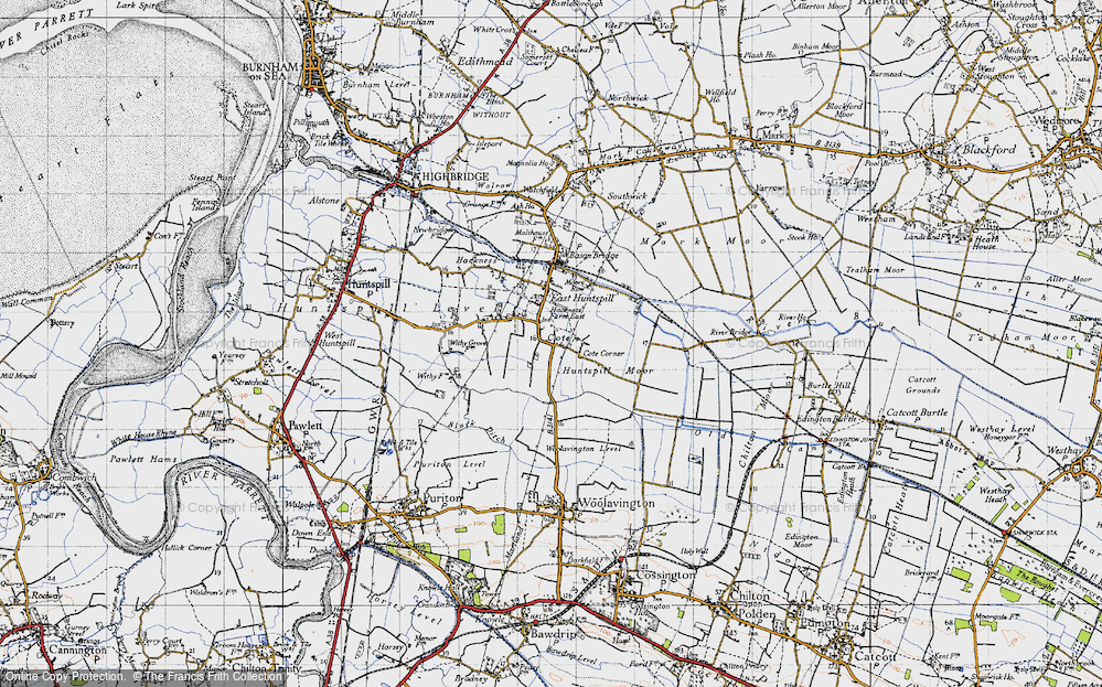 Old Map of Cote, 1946 in 1946