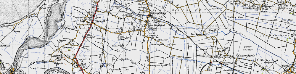 Old map of Cote in 1946