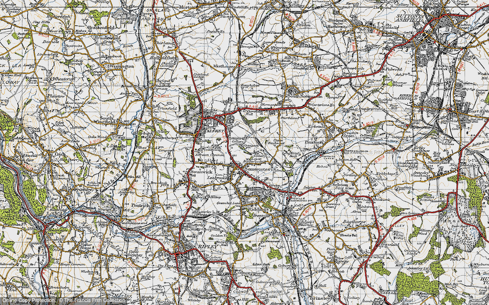 Old Map of Cotes Park, 1947 in 1947