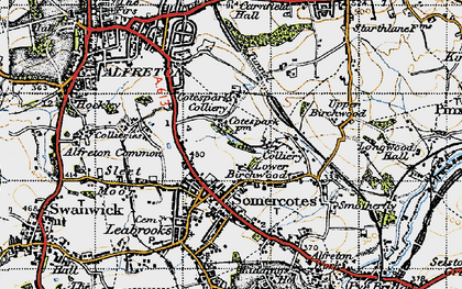 Old map of Cotes Park in 1947