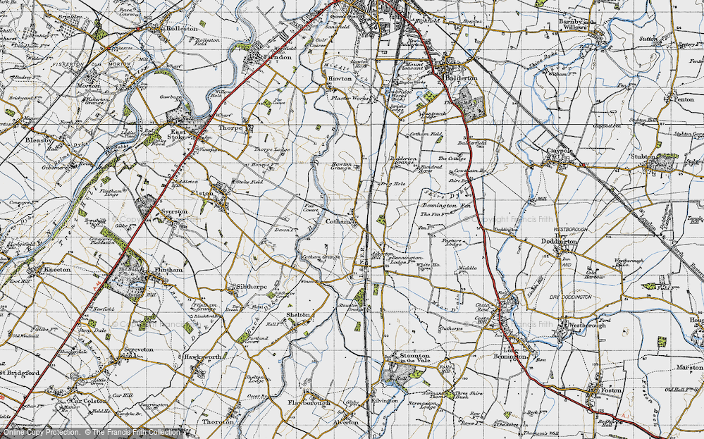 Historic Ordnance Survey Map of Cotham, 1946 - Francis Frith