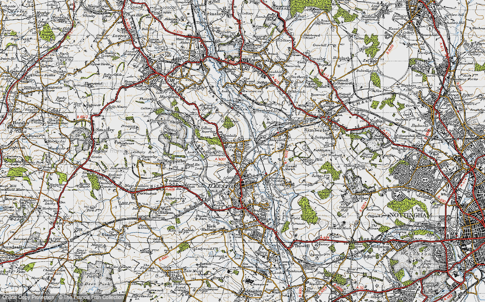 Old Map of Cotmanhay, 1946 in 1946