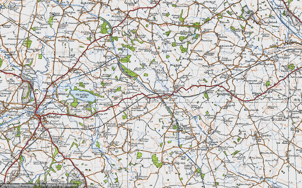 Old Map of Coton, 1946 in 1946