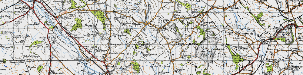 Old map of Beacon Bank in 1946
