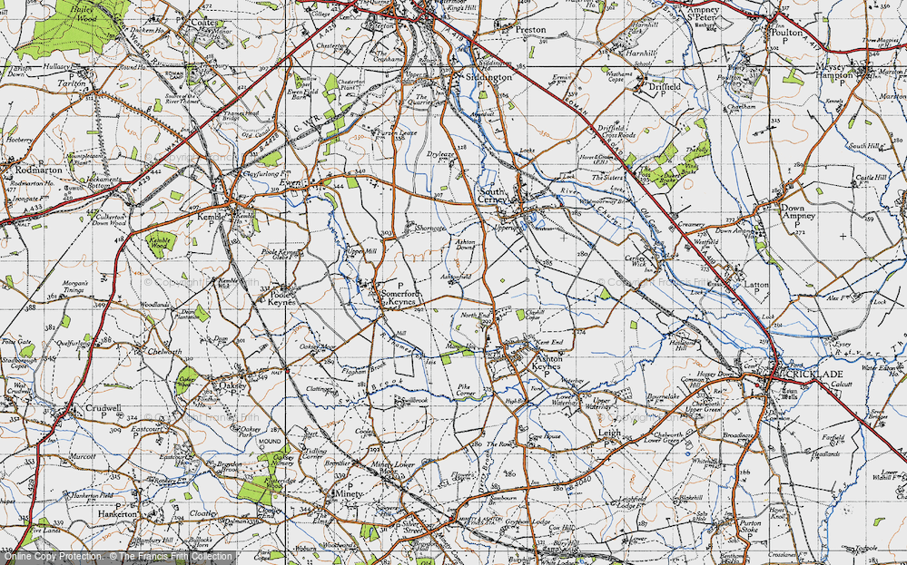 Old Map of Cotswold Community, 1947 in 1947