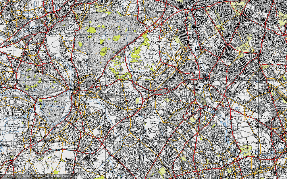 Old Map of Cottenham Park, 1945 in 1945