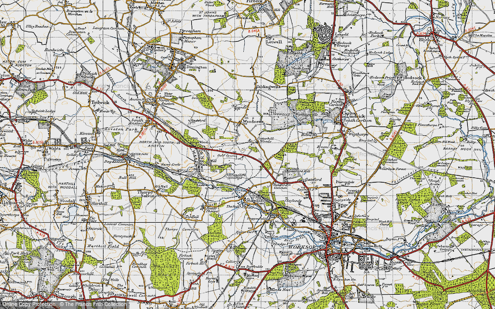 Old Map of Cotterhill Woods, 1947 in 1947