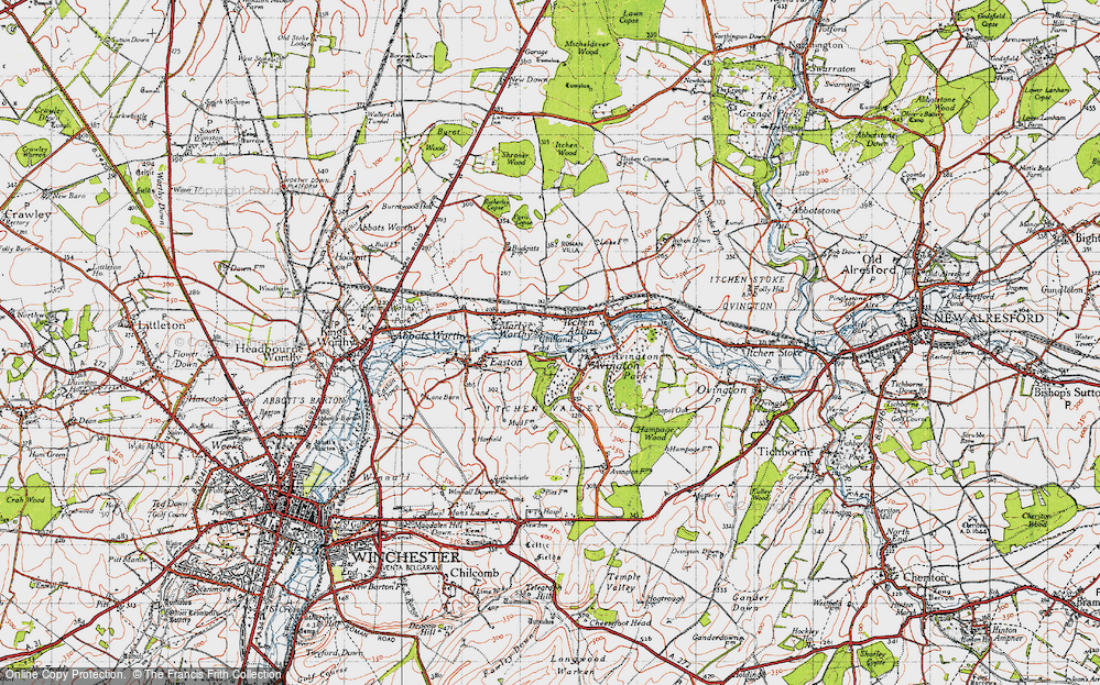 Old Map of Couch Green, 1945 in 1945