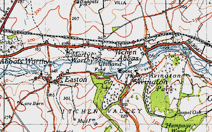 Old map of Couch Green in 1945
