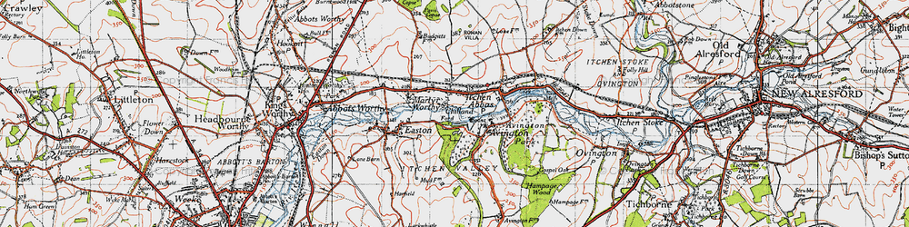 Old map of Couch Green in 1945