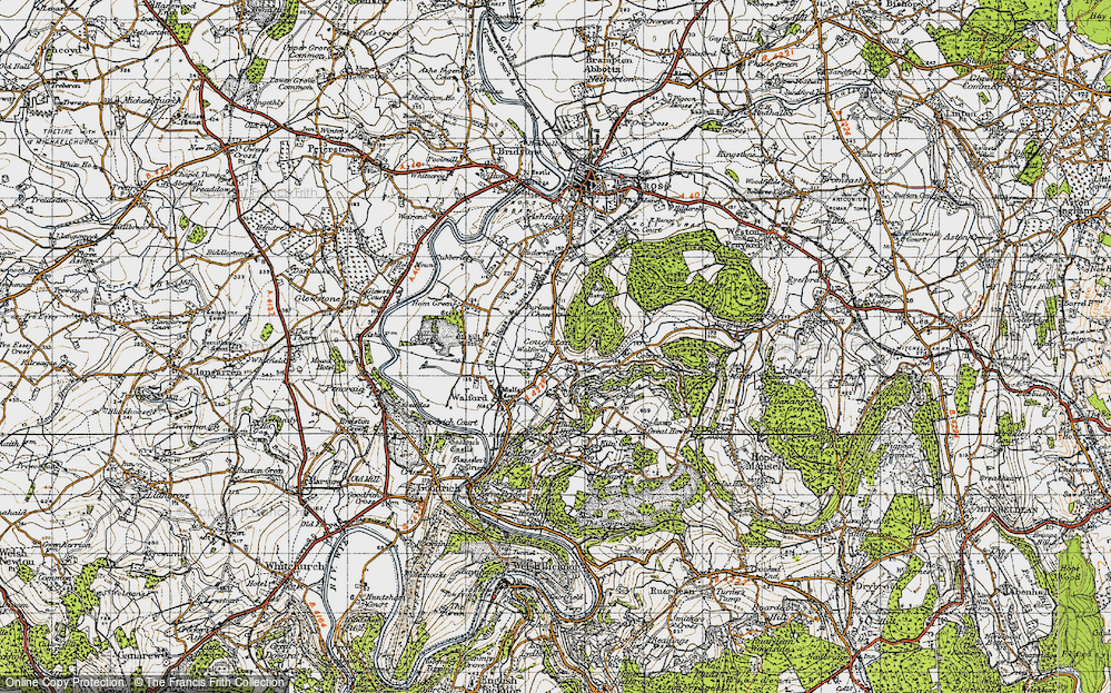 Old Map of Coughton, 1947 in 1947