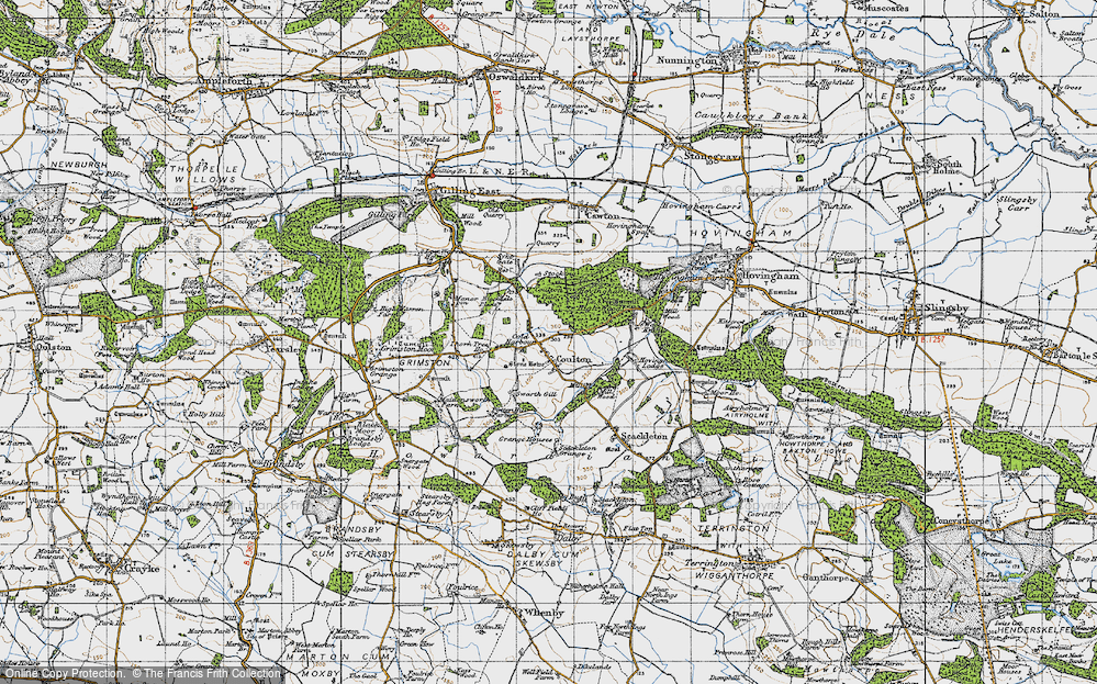 Old Map of Coulton, 1947 in 1947