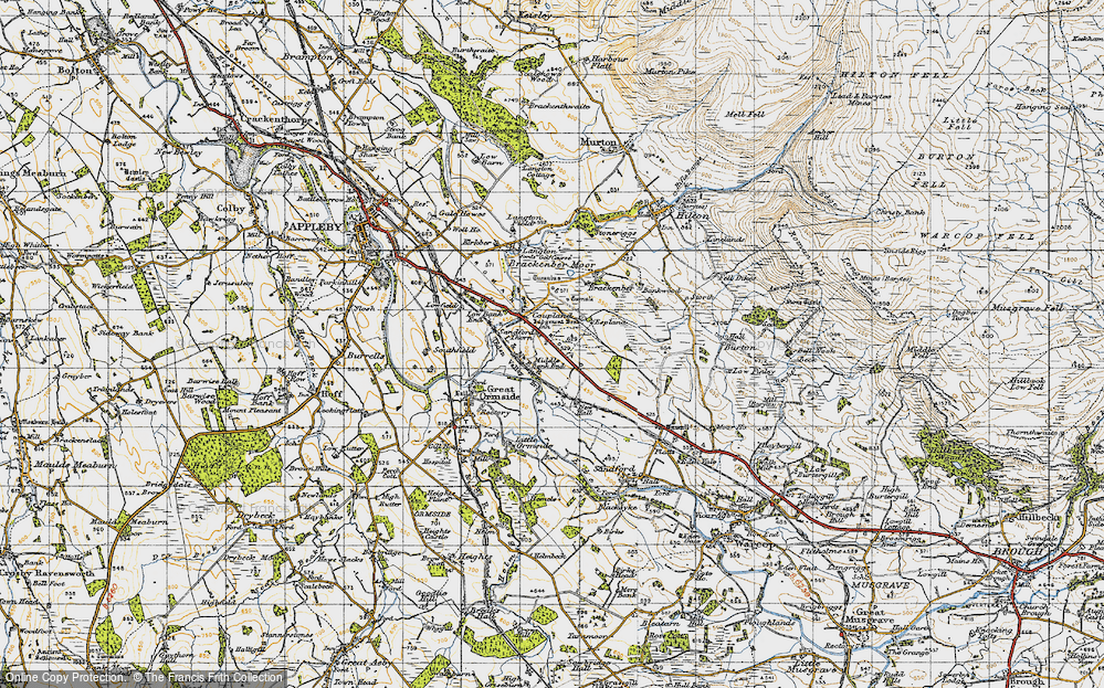 Old Map of Coupland, 1947 in 1947