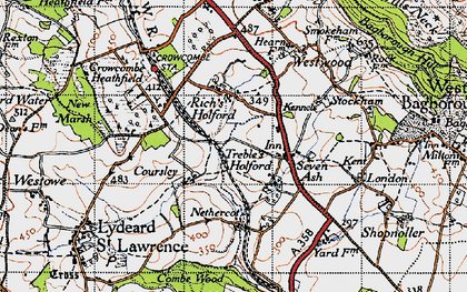 Old map of Coursley in 1946