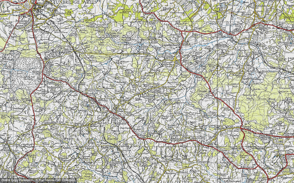 Old Map of Cousley Wood, 1940 in 1940