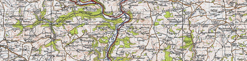 Old map of Cove in 1946