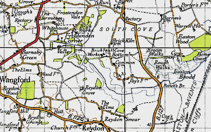 Old map of Cove Bottom in 1946