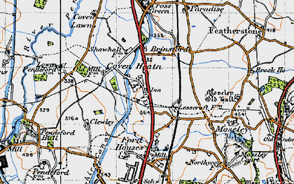 Old map of Coven Heath in 1946