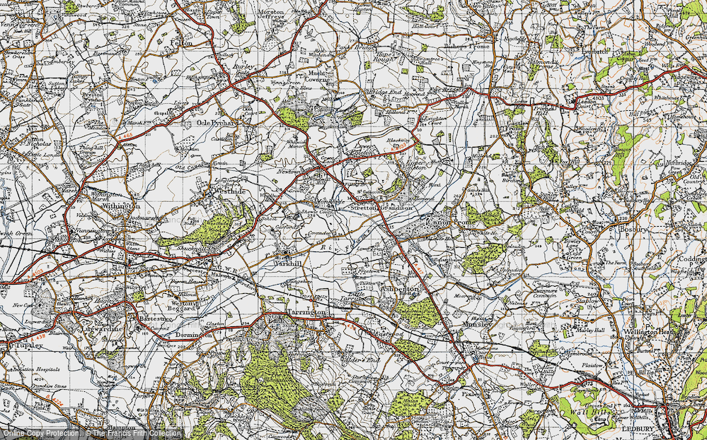 Old Map of Covender, 1947 in 1947
