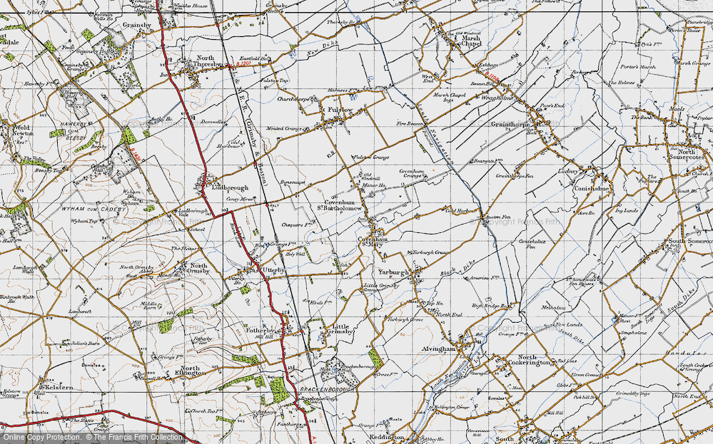 Old Map of Covenham St Bartholomew, 1946 in 1946