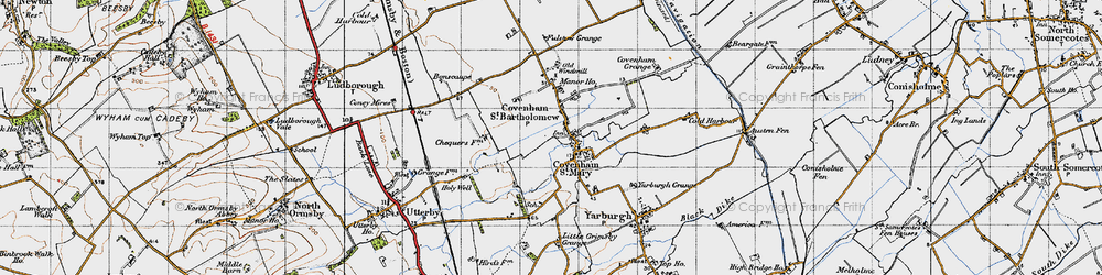 Old map of Covenham St Bartholomew in 1946