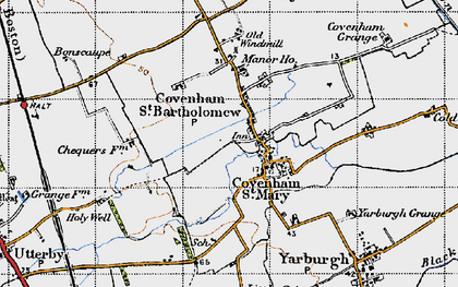 Old map of Covenham St Mary in 1946