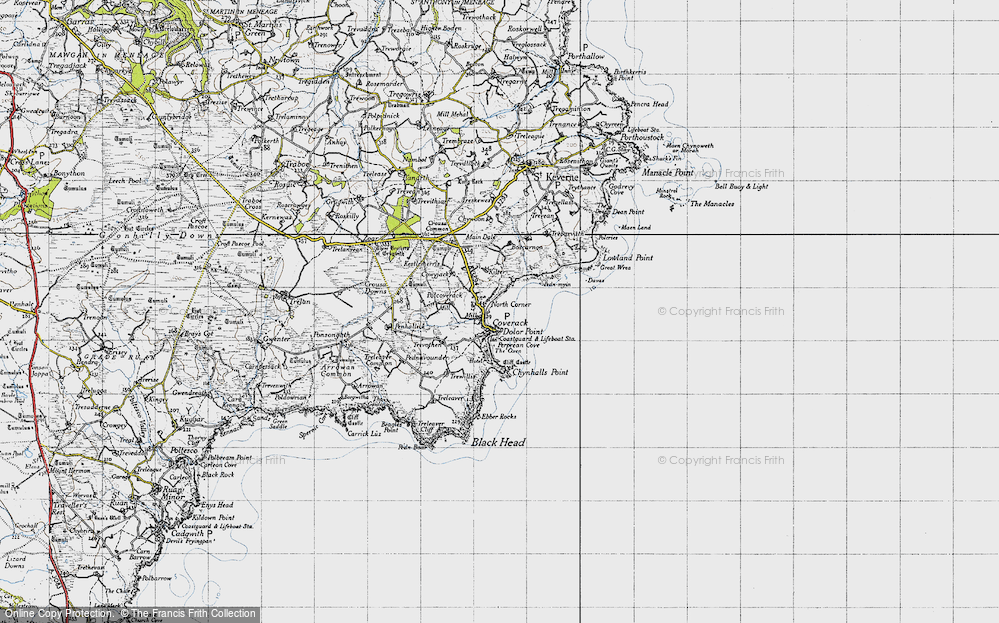 Old Map of Coverack, 1946 in 1946