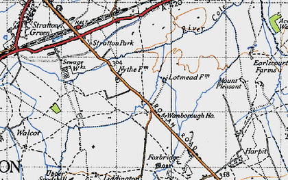 Old map of Covingham in 1947