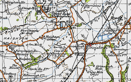 Old map of Cow Hill in 1947