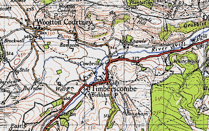 Old map of Whits Wood in 1946