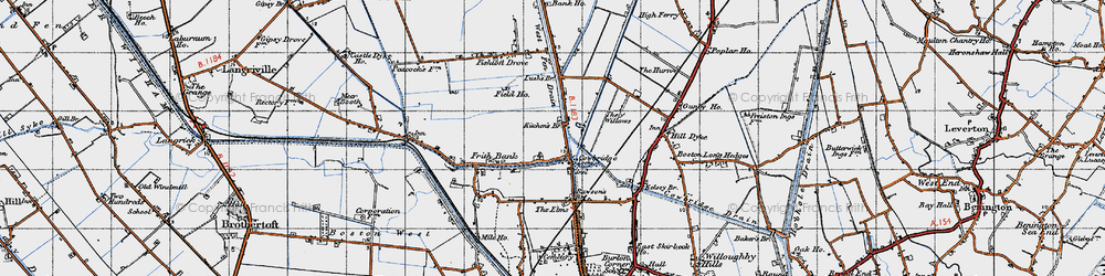 Old map of Cowbridge in 1946