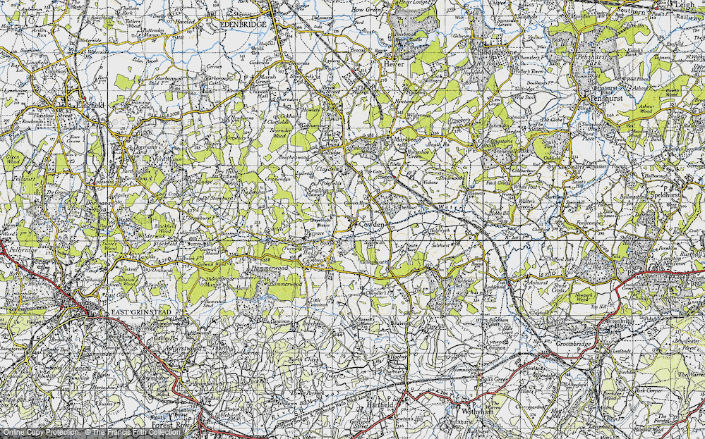 Old Map of Cowden, 1946 in 1946