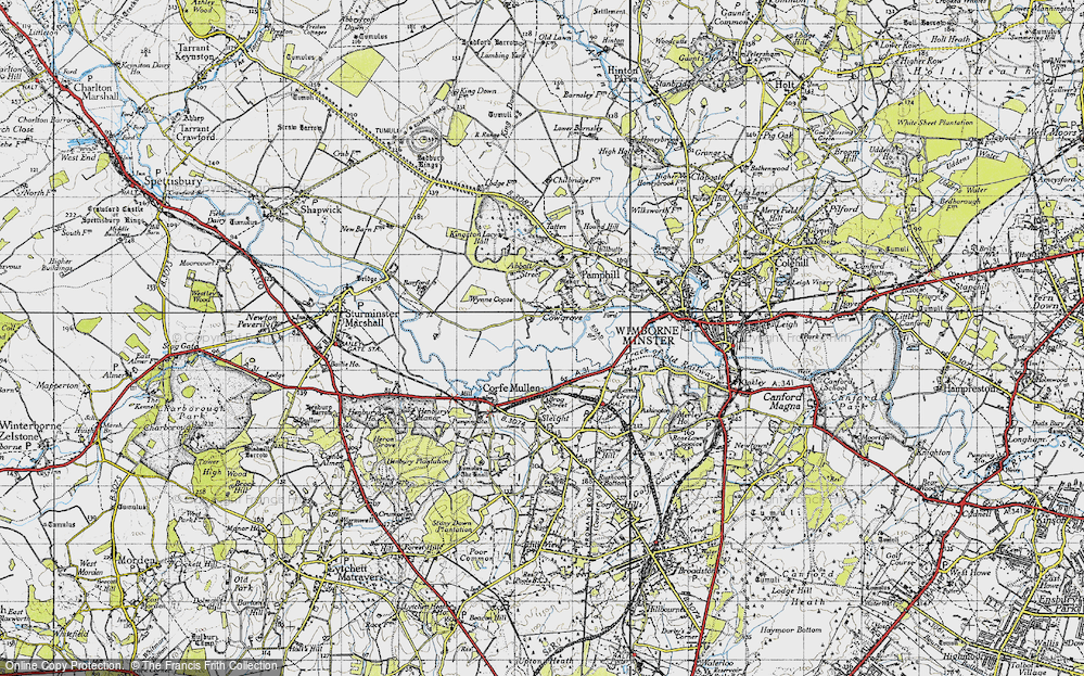 Old Map of Cowgrove, 1940 in 1940