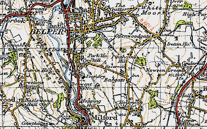 Old map of Cowhill in 1946