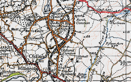 Old map of Cowhorn Hill in 1946