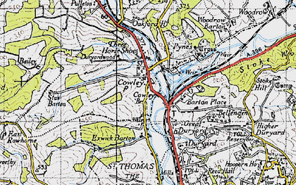 Old map of Cowley in 1946