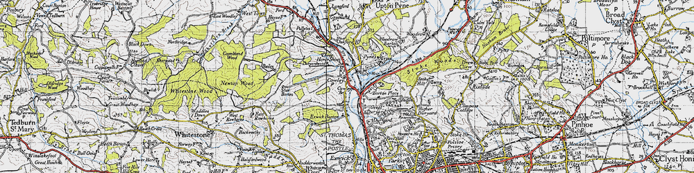 Old map of Bellenden in 1946