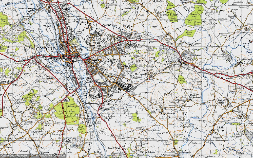 Old Map of Cowley, 1947 in 1947