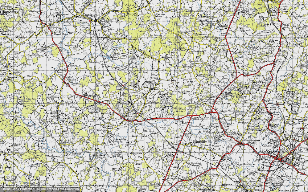 Old Map of Cox Green, 1940 in 1940