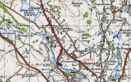 Old map of Cox Green in 1947