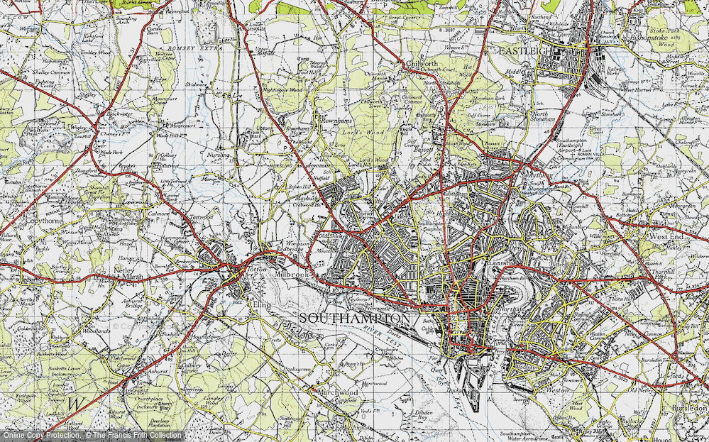 Old Map of Coxford, 1945 in 1945